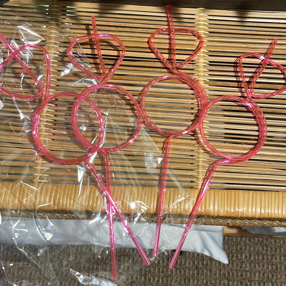 4 Diamond Ring Straws - Picture 1 of 1